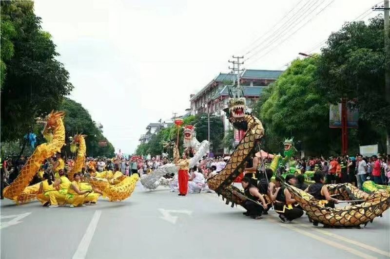 上林養生節民俗方塊表演——《九龍祭母》